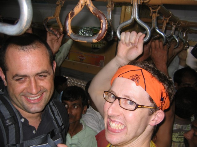 Here are those party animals...we are totally not looking constipated because of all the sweaty bodies were being crushed into during afternoon commuting traffic ;-)
