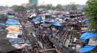 The legendary washing ghats @ Mumbai, probably the biggest outdoor laundry place in the world...like a whole town doing laundry