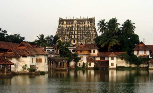 One of the main sights in Trivandrum, impressive temple, with a lot of religious traffic around.