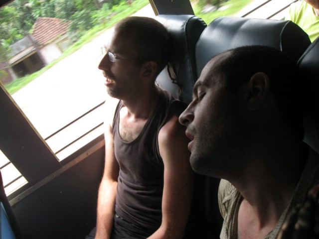 doesn't matter where, we were excellent sleepers, use travel time efficiently, this was somewhere in the Trivandrum area