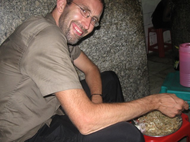 time for late night snack around the corner in kalkuta, all places looked nice, this one less, though the food was yummy