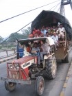 every night, pretty much 10000 people come to Haridwar for a religous ceremony, sometimes by tractor