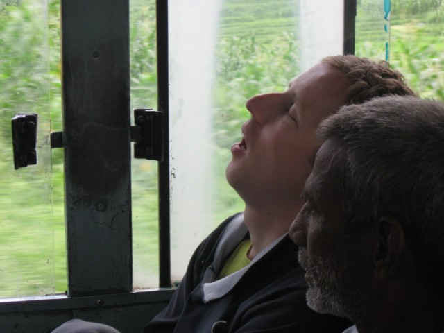 Maarten was sleeping all over the place, forgot where this was...