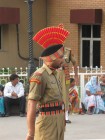 Both sides wore their traditional uniforms during the ceremony
