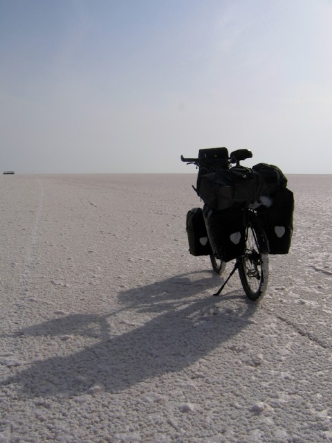 en probeer erheen te fietsen