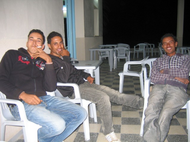 hanging out with the locals