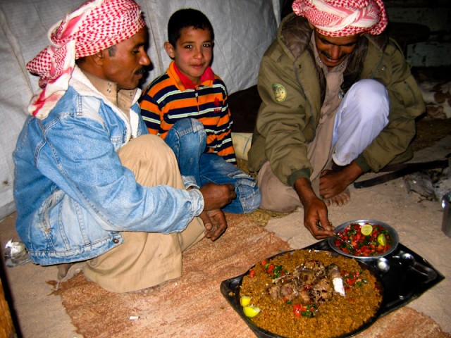 slapen bij de bedouine