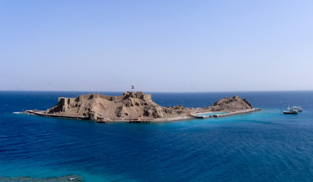 kasteel van Salah Ad-Din op het Farao eiland